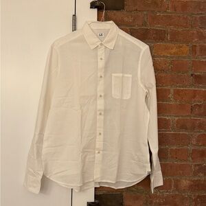 SOLD C.P. Company Cream Casual Button Down Shirt